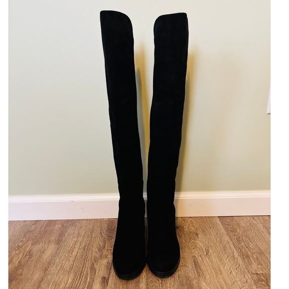 Stuart Weitzman LowJack Suede Over The Knee Boots Size 8 - Picture 2 of 11